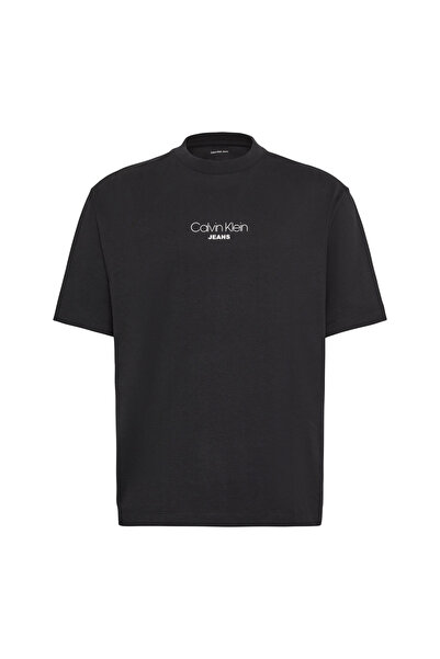 Calvin Klein Tricou bărbătesc cu mânecă scurtă, cu imprimeu grafic, croială l...