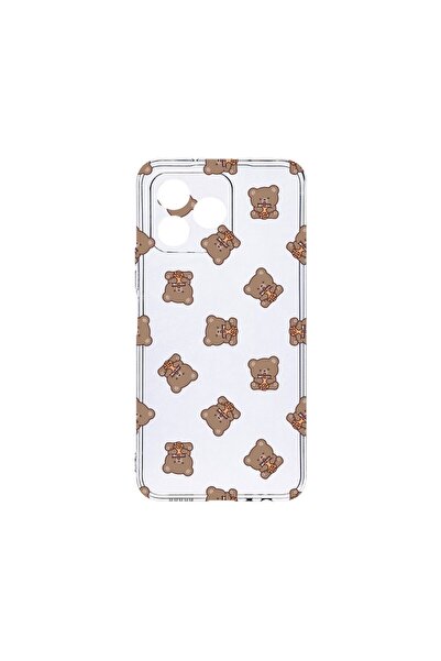 bestcase ¬Æ Husa Clear Silicon 2MM, Compatibila Cu Xiaomi Redmi 13, Teddy Bea...