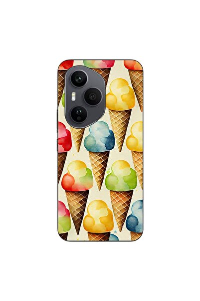 OEM Калъф, съвместим с Honor 400 Pro, от силиконов гел TPU, с десен на сладолед