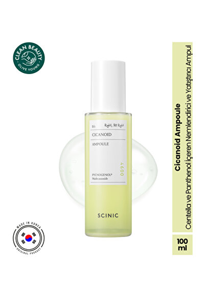 SCINIC Cicanoid Ampoule Cica & Panthenol ve Centella İçeren Yatıştırıcı Nemle...