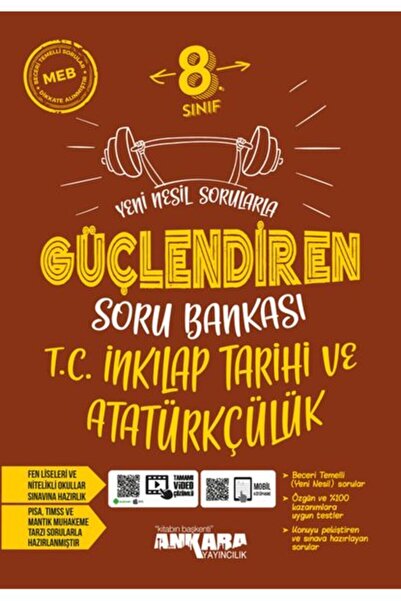 Ankara Yayıncılık 8. Sınıf İnkılap Tarihi ve Atatürkçülük Güçlendiren Soru Ba...