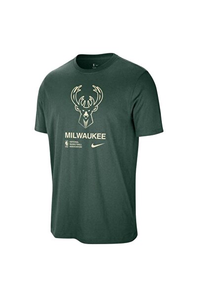 Nike Tricou bărbătesc cu mânecă scurtă Milwaukee Bucks NBA Courtside M