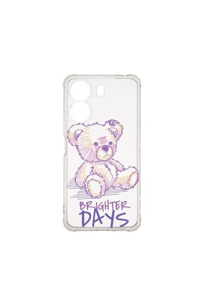 bestcase Husa Anti Shock 1.5MM, compatibilă cu Xiaomi Redmi 13C, Teddy Bear B...