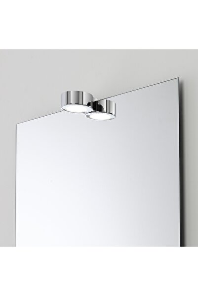 Feridras Spot LED rotund pentru oglindă, cu cleme, 2W