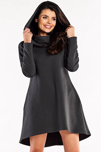 Infinite You Rochie dama InfiniteYou, Bumbac, M328 - Grafit -, L-XL INTL
