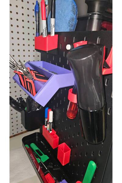 DU&ER Skadis Pense Holder Hanger Rack |   Pegboard Compatible Hand Tool Organ...