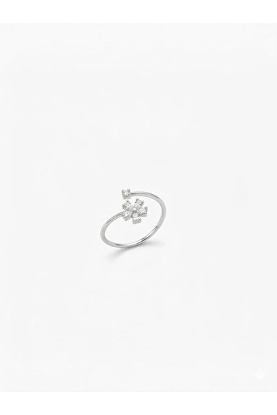 Twin Store Stone Flower Design Ring - Yz0240-1