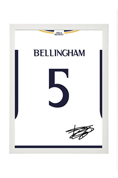 Boomah Accessories Jude Bellingham Real Madrid Autographed Jersey 2023-24 Pos...