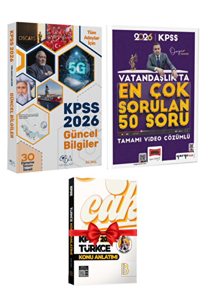CBA Akademi 2026 KPSS Güncel Bilgiler Konu Anlatımı Denemeli+Vatandaşlıkta En...