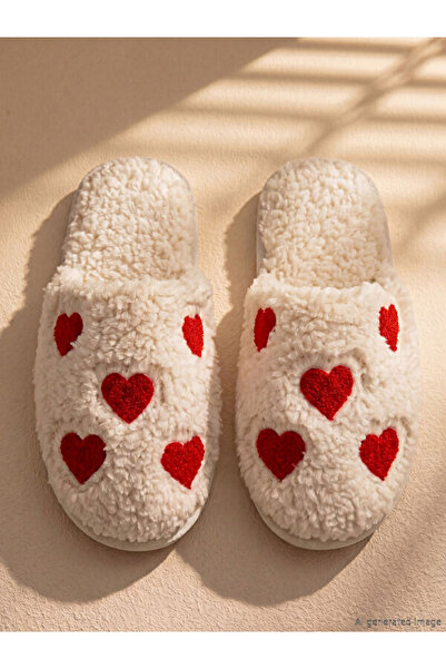 LC Waikiki I Heart Embroidered Women's House Slippers from Freezen Store