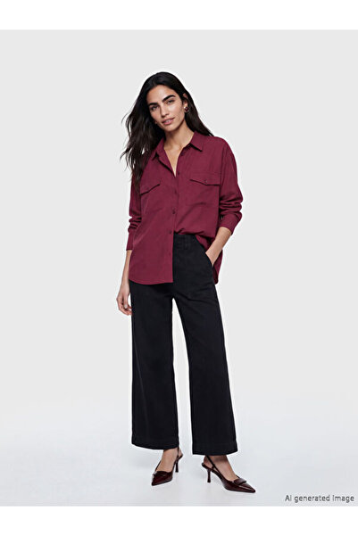 LC Waikiki Rmz Gi̇yi̇m Farkiyla Modal Blended Loose Fit Women's Shirt