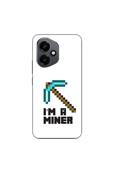 OEM Husa compatibila cu Honor 400 Silicon Gel Tpu Model Minecraft Miner