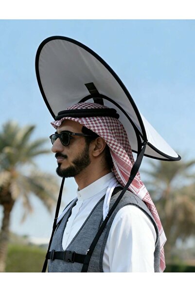 BlueFire Handsfree Umbrella Hat for Hajj, Umrah & Outdoor - Large Wide Brim F...