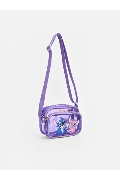 LC Waikiki Lila Lilo ve Stitch Baskılı Kız Çocuk Omız Çantası