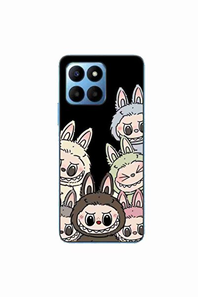 OEM Husa compatibila cu Honor X6 Silicon Gel Tpu Model Labubu Pattern Black