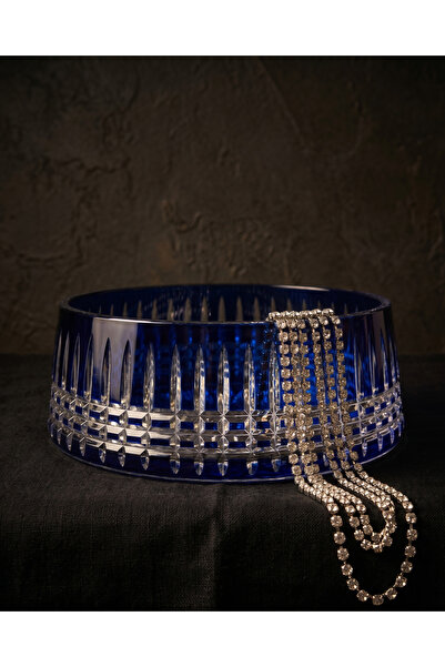 AKDEN STORE Crystal Hand-Cut Glass Presentation Bowl - Bowl