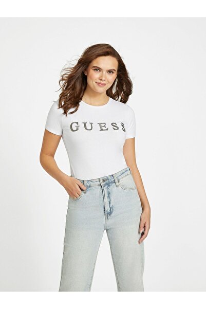Guess تي شيرت بشعار بيبر
