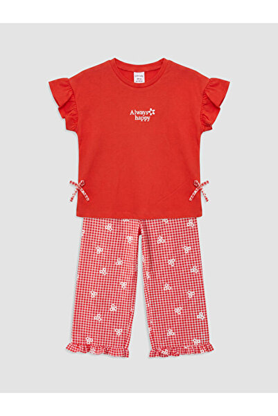 LC Waikiki Floral Girl's Suit for Style Enthusiasts from Uzg Store