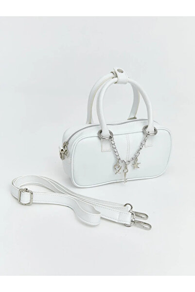 LC Waikiki White Leather Look Women's Shoulder Bag