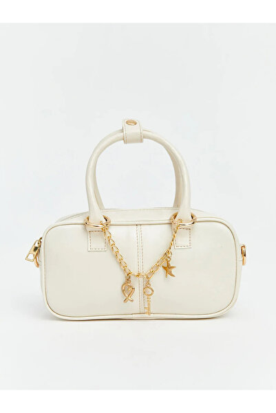 LC Waikiki Ecru Leather Look Women's Shoulder Bag