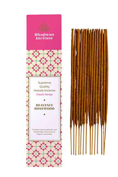 Bhagwan Incense Lemn de Trandafir Celest - bețișoare parfumate masala natural...