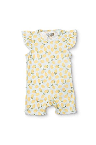 ebebek Hello Baby HelloBaby Kız Bebek Kısa Tulum Meyve Baskılı Çıtçıtlı Bisik...