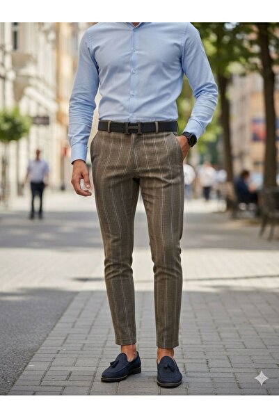 OEM Men's Elegant Cotton Pants Modern and Comfortable
