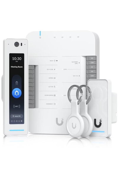 Ubiquiti Kit G3 Starter Pro, Control Acces, 1 Hub, 2 Cititoare, Suport Touch ...