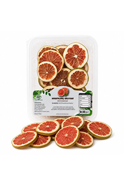 AF ALPAYDIN FOOD KURUTULMUŞ ŞEKERSİZ NATUREL GREYFURT 100GR Dried Grapefruit
