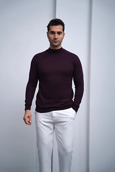 MODEFENDİ Pulover din tricotaje din bumbac, model slimfit, tip semi-pescar