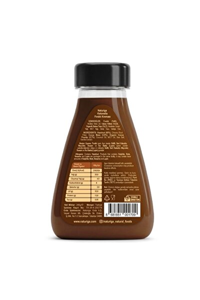 Naturiga Ketonella Kakaolu Fındık Ezmesi 240g