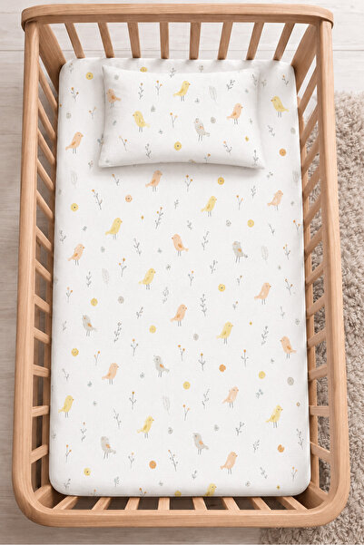 SUVAY 100% Cotton Elastic Baby Bed Sheet I + Pillowcase |   Park Bed 60X120 7...