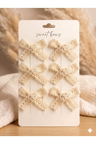 Laria Lace Patterned 6-Piece Baby Girl Hair Accessory Set