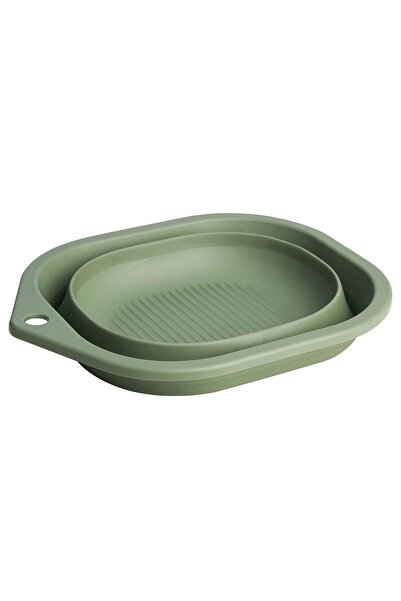TEZPAZAR Katlanabilir Çamaşır Leğeni 10 Lt 42x15x35 Cm Katlanır Sepet Yer Kap...