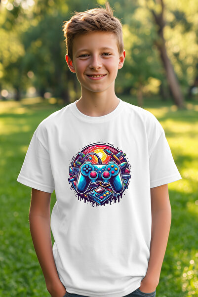 Canlook Popular Gamer Printed Kids T-Shirt
