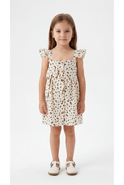 Mışıl Kids Rochie pentru fetiță cu model leopard