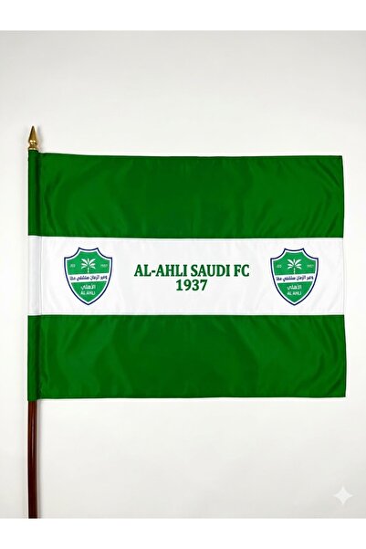 NASAQ Al-Ahli Saudi Club Football Team Flag Vivid Color Anti-Fade Polyester F...