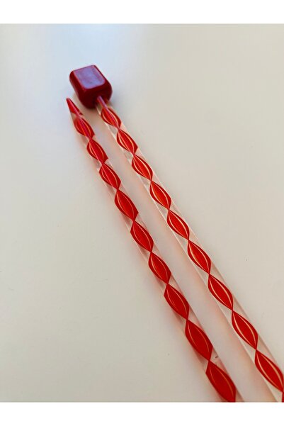 Lorin hobi Acrylic Wavy Skewer 35 cm No;8 Red