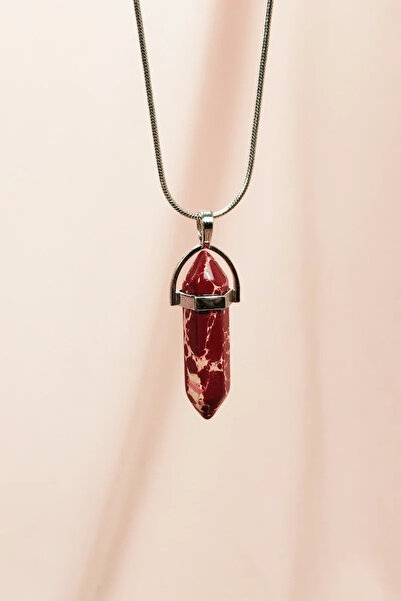 markentegra Rhodochrosite natural stone handmade design necklace with chain e...