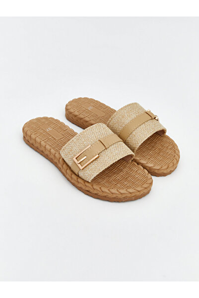 LC Waikiki Women's Slippers with Woven Sole