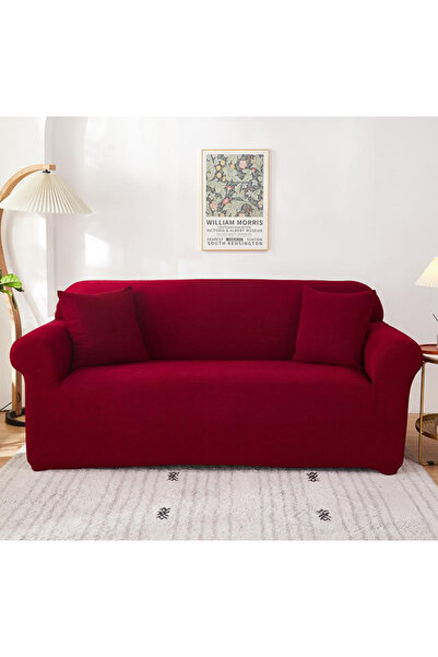 Sale4u Husa Canapea 3 Persoane Elastica Lycra Bordo