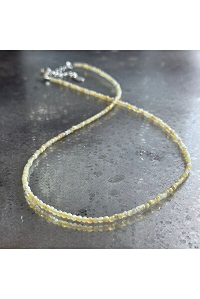 DRUZY Yellow opal necklace, Golden Whisper #80