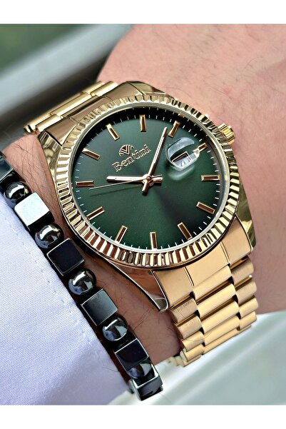 Bentini Men's Wrist Watch with Calendar – Steel Band, 3 Atm Water Resistant, ...
