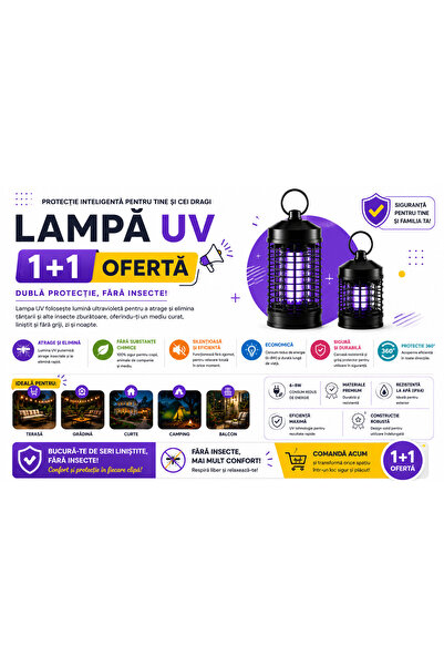 OEM SET 1+1 UV INSECT LAMP (RO-V05)