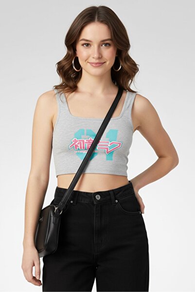 Don't Call Me Jennyfer Women Round Neck Sleeveless Graphic Print Crop Tank To...