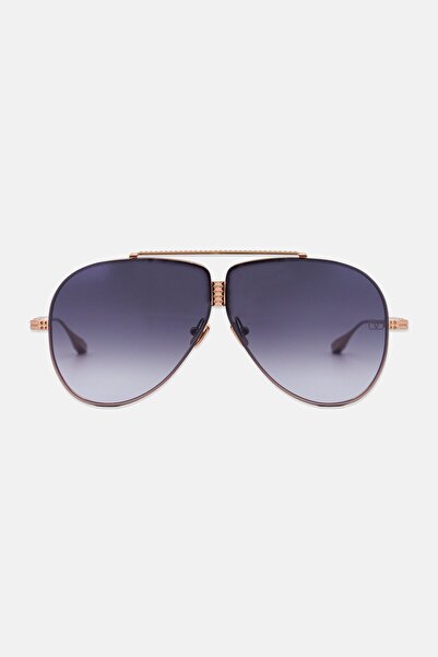 Valentino Men VLS-100A-64 Aviator Sunglasses, Rose Gold