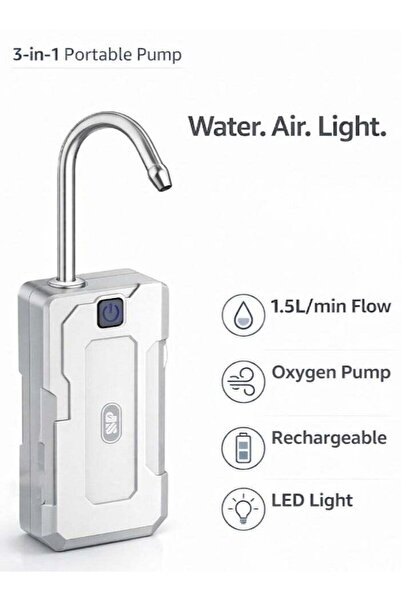 Digital Home SP ISNUP Portable Water Pump 3-in-1 with LED Light & Oxygenation...