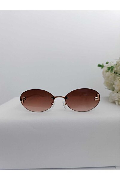 Armastr Metal Frame Oval Gradient Unisex Sunglasses