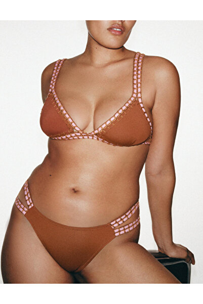 Evendi Swim bra, Brown