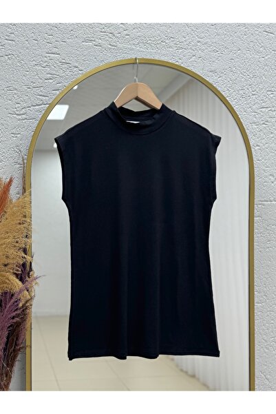 MİHRA STORE Feray High Collar Zero Sleeve Undergarment-Eu2948 Black